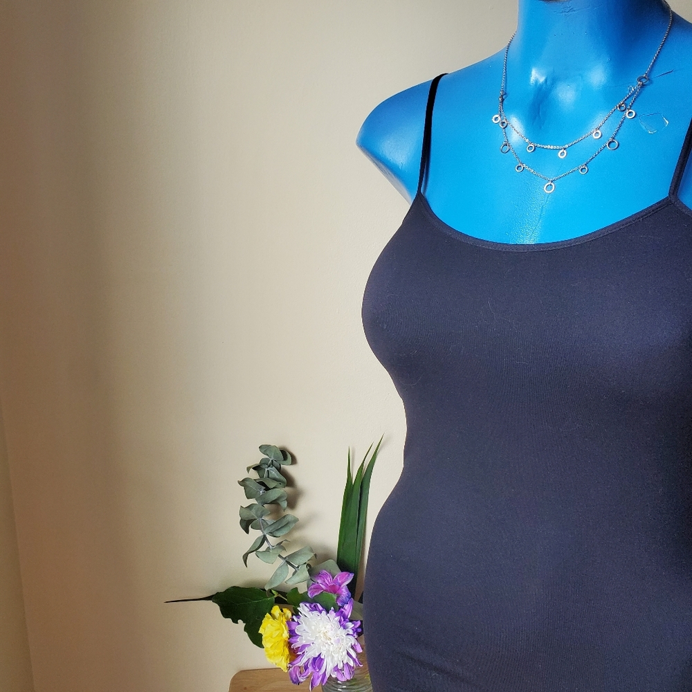 Necklace double stranded gold tone